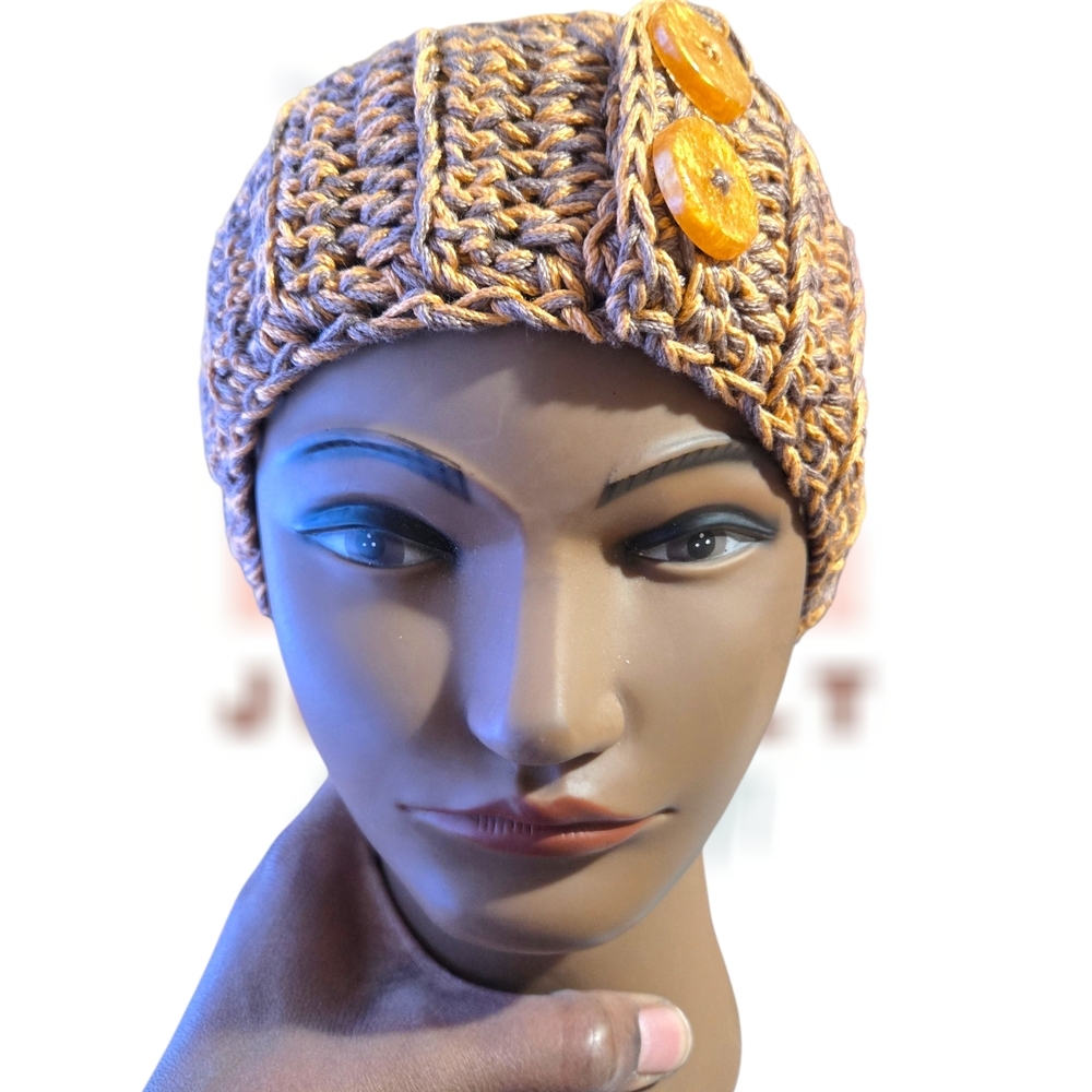 "Goldie" Ear Warmers, Stretchy Fit, Winter Accessories, HandmadeByMe, OBO